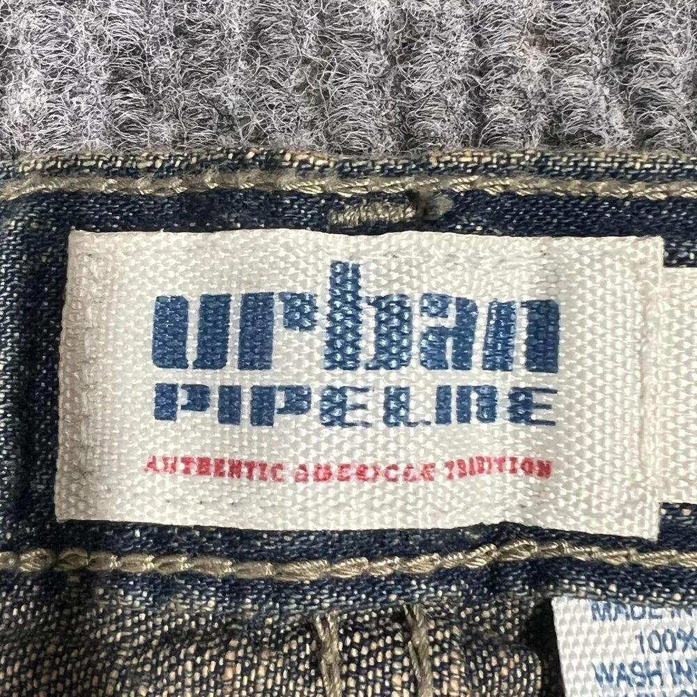 Urban Pipeline Jeans‎ Boys Sz 14 Husky Adjustable Relaxed Hip Thigh Straight Leg